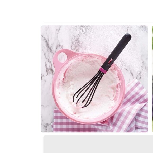 Tupperware Whisk non-metallic Whisk is Scratch Proof on Bowls etc. NWOT - Picture 3 of 7